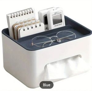 Storage Box ...Tissue box With Storage For Remotes Pens etc